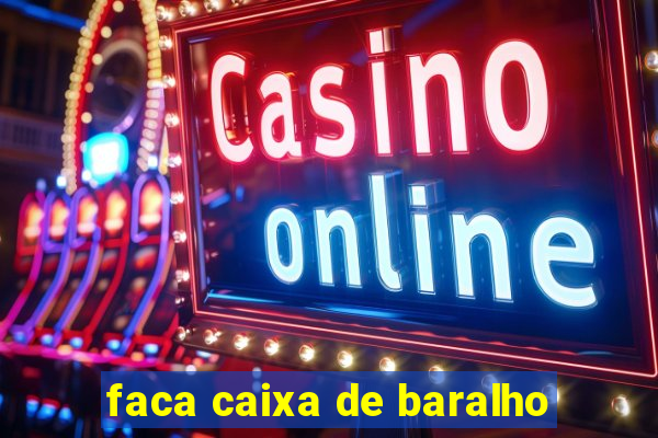 faca caixa de baralho